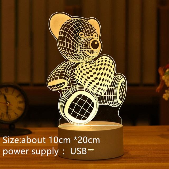 3D Table Night Lamp (Individual Lamps) - Puritific