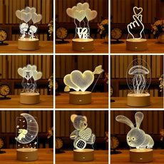 3D Table Night Lamp (Individual Lamps) - Puritific