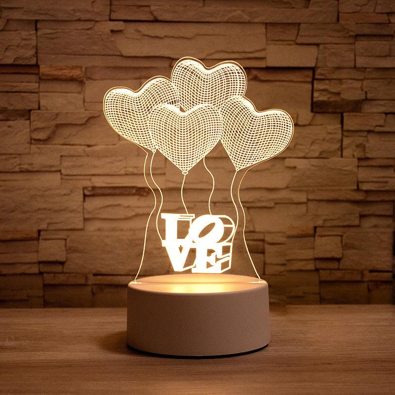 3D Table Night Lamp (Individual Lamps) - Puritific