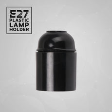 3Pack E27 Light Bulb Pendant Socket Holder,Screw Black Plastic Lamp holder~4386-2