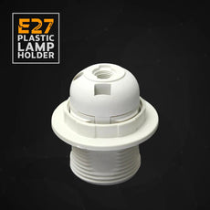 3Pack E27 Light Bulb Pendant Socket Holder,Screw White Plastic Lamp holder~4367-1