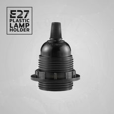 3Pack E27 Light Bulb,Pendant  Socket Holder Screw Black Plastic Lamp holder~4376-1