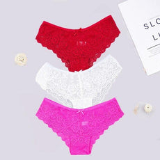 3pcs/lots Women Briefs Sexy Full Lace Panties - Puritific