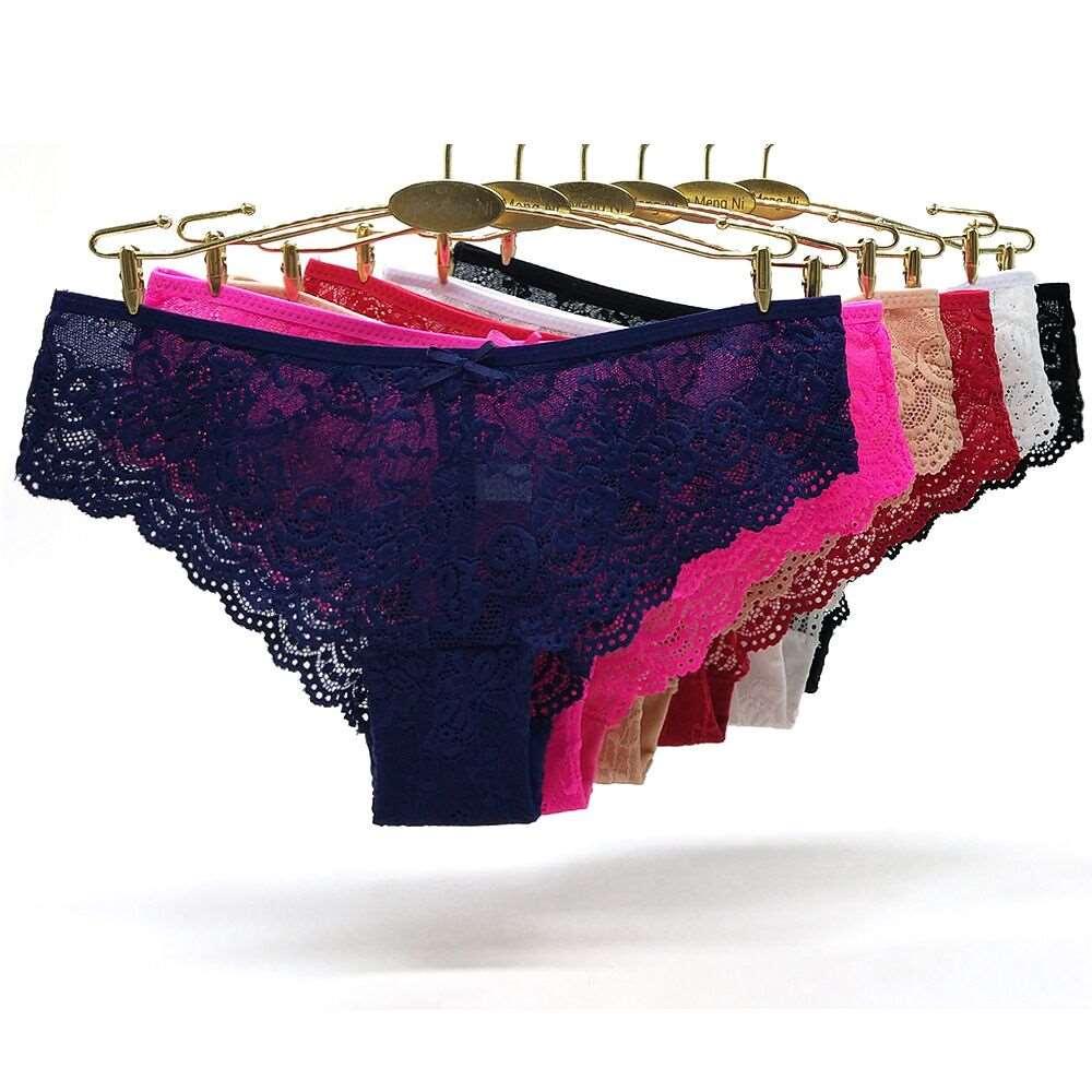 3pcs/lots Women Briefs Sexy Full Lace Panties - Puritific