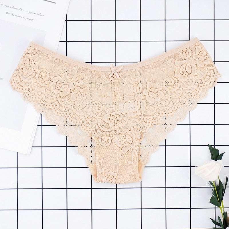 3pcs/lots Women Briefs Sexy Full Lace Panties - Puritific