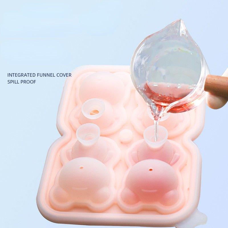 4 Grid Bear Silicone Ice Tray - Puritific