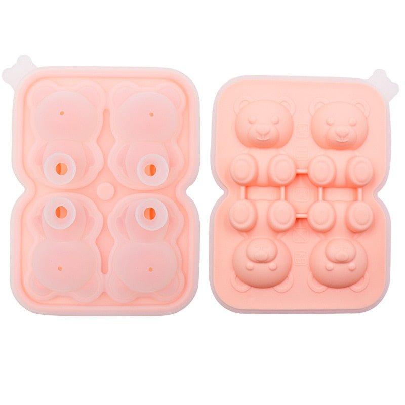 4 Grid Bear Silicone Ice Tray - Puritific