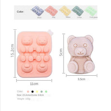 4 Grid Bear Silicone Ice Tray - Puritific