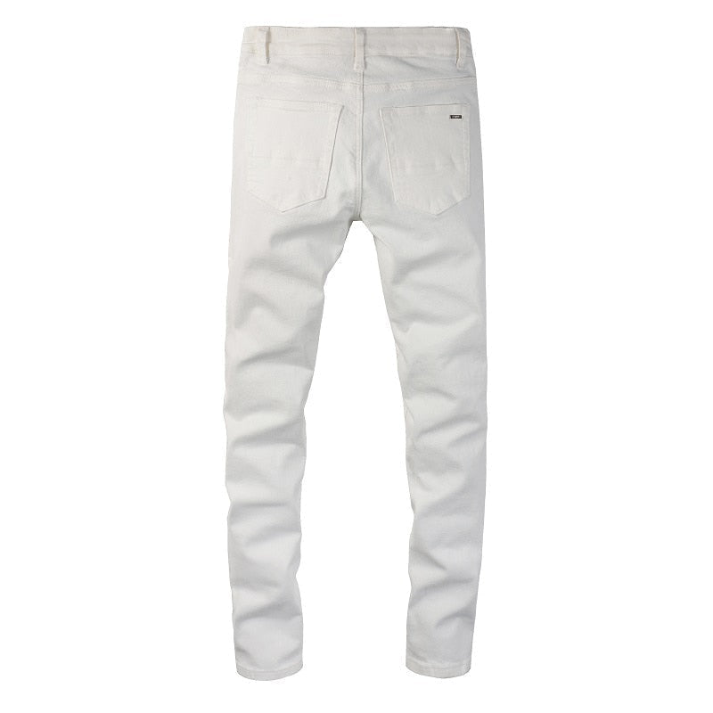 White Bandana Jeans - Puritific