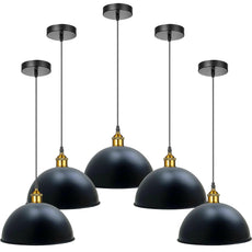 40cm Black Metal Dome Pendant Light~1845-1