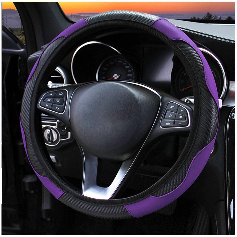 Carbon Fiber Car Steering Wheel Cover - Puritific