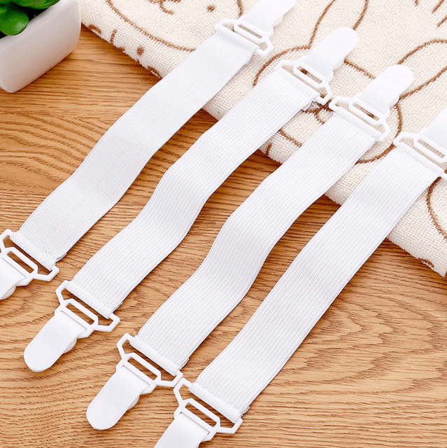 4PCS/Set Elastic Bed Sheet Grippers Fastener Clips - Puritific