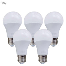 5 Pack A60 E27 Bulb Standard Base LED Light Bulbs 6000K Daylight White~1950-9