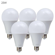 5 Pack A60 E27 Bulb Standard Base LED Light Bulbs 6000K Daylight White~1950-13