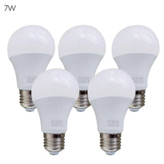 5 Pack A60 E27 Bulb Standard Base LED Light Bulbs 6000K Daylight White~1950-8