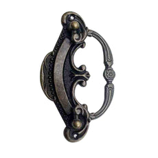 5 Pack Black Cast Iron Rustic Door Pull Handle Overall Length 90mm~2102-4