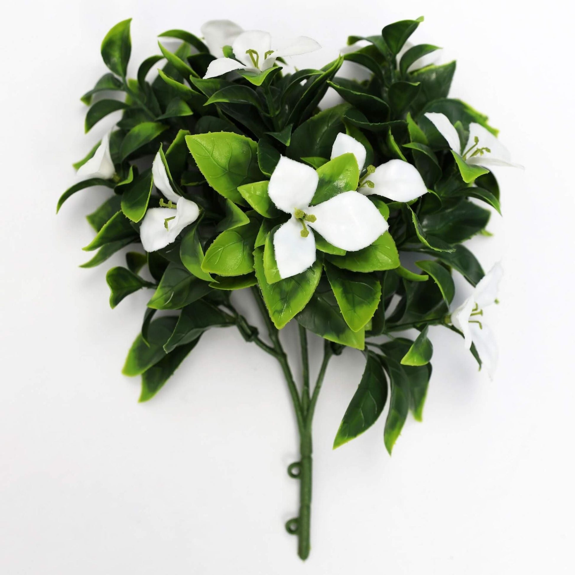 Artificial White Bougainvillea Flower Stem 12" (Living Wall Insert) - Puritific