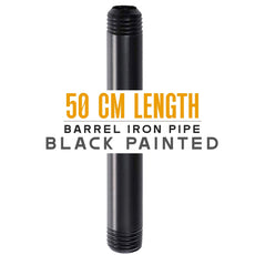 50cm BSP Black Malleable Tubing iron threaded pipe Light Fittings~3533-1