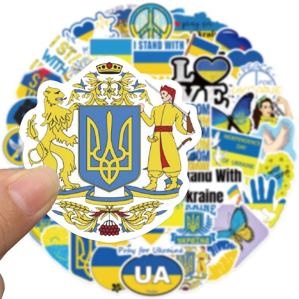 50pcs Ukraine Stickers - Puritific