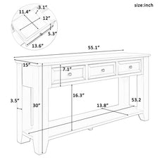 55'' Modern Console Table Sofa - Puritific