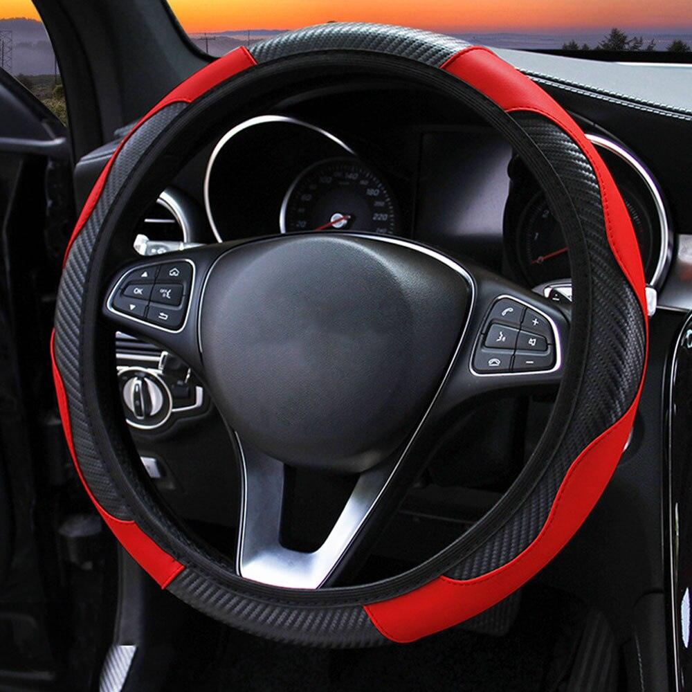 Carbon Fiber Car Steering Wheel Cover - Puritific