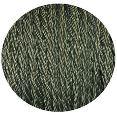 5m Army Green 2 Core Twisted Electric Fabric 0.75mm Cable~1760-2