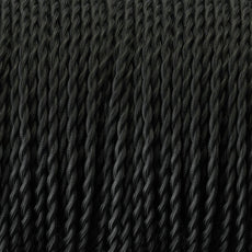 5m Black 2 Core Twisted Electric Fabric 0.75mm Cable~1769-0