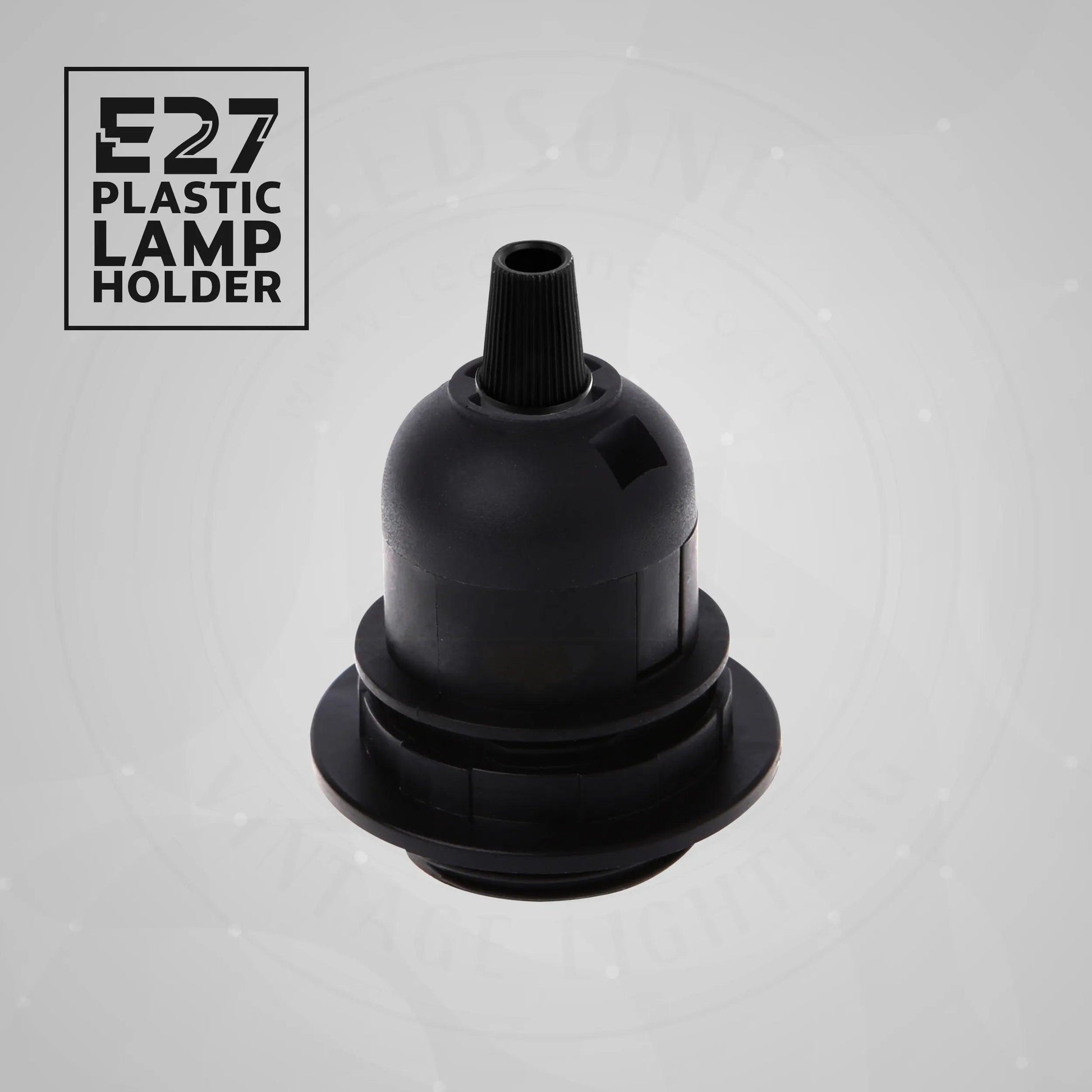 5Pack E27 Light Bulb,Pendant Socket Holder Screw Black Plastic Lamp holder ~4374-1