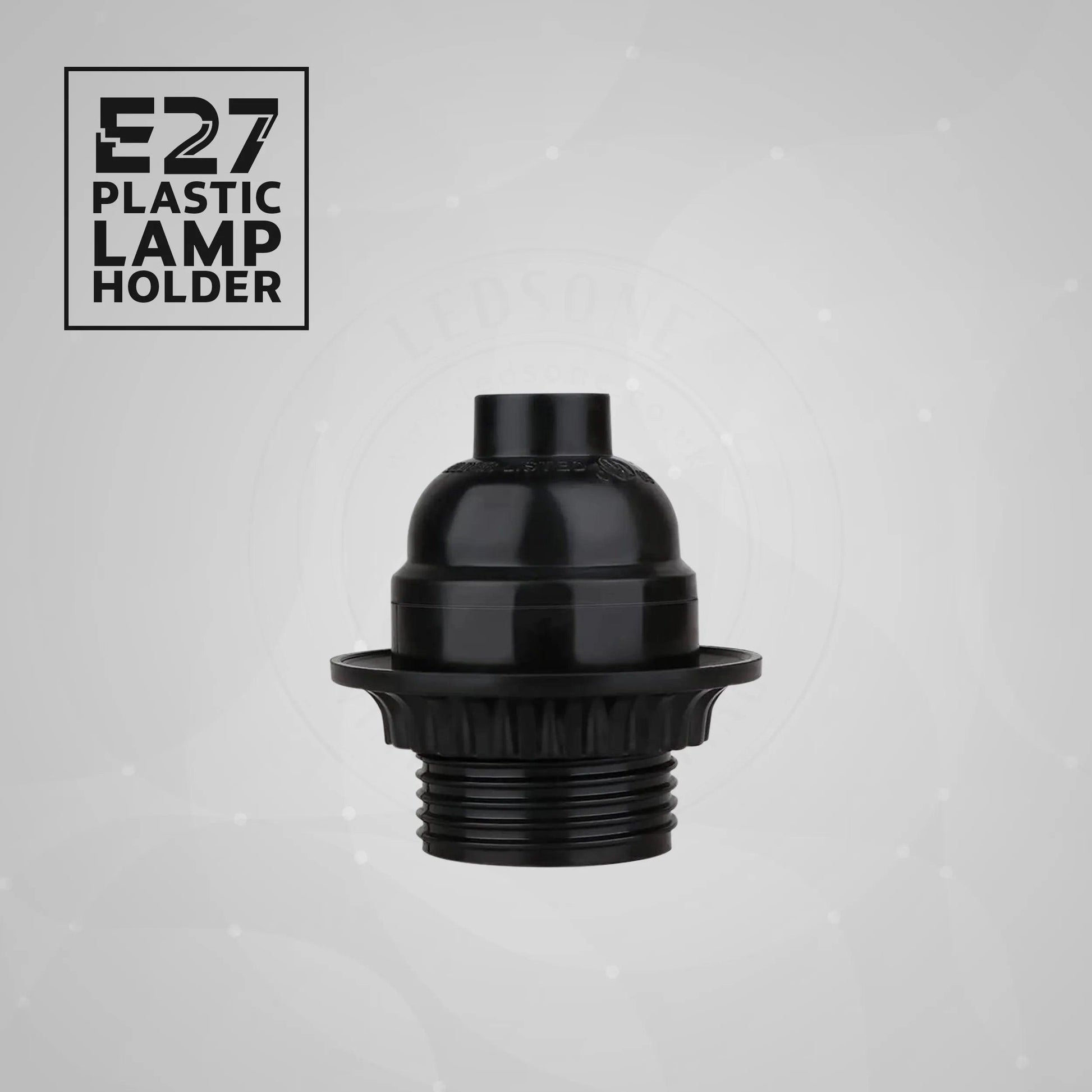 5Pack E27 Light Bulb,Pendant Socket Holder Screw Black Plastic Lamp holder ~4390-1