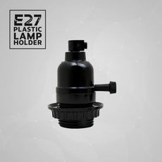 5Pack E27 Light Bulb,Pendant Socket Holder Screw Black Plastic Lamp holder~4394-1