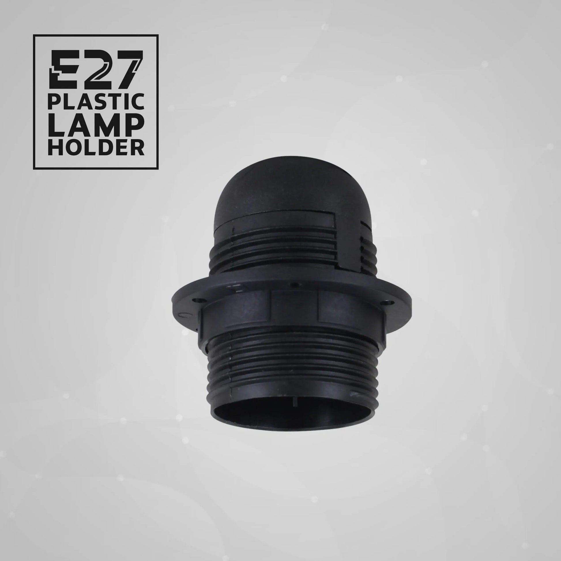 5Pack Screw E27 Light Bulb Lamp Holder Pendant Socket Edison Black Plastic  ~4365-1