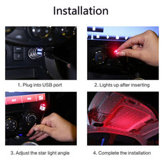 Mini LED Car Night Light Roof Projector - Puritific