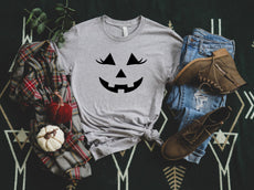 Halloween Pumpkin Face Shirt, Pumpkin Face Shirt, Halloween Outfit - Puritific