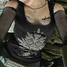 Fairy Grunge Black Knitted Vest - Puritific