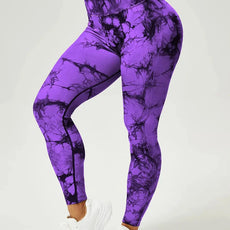 Seamless Tie Dye Leggings - Puritific