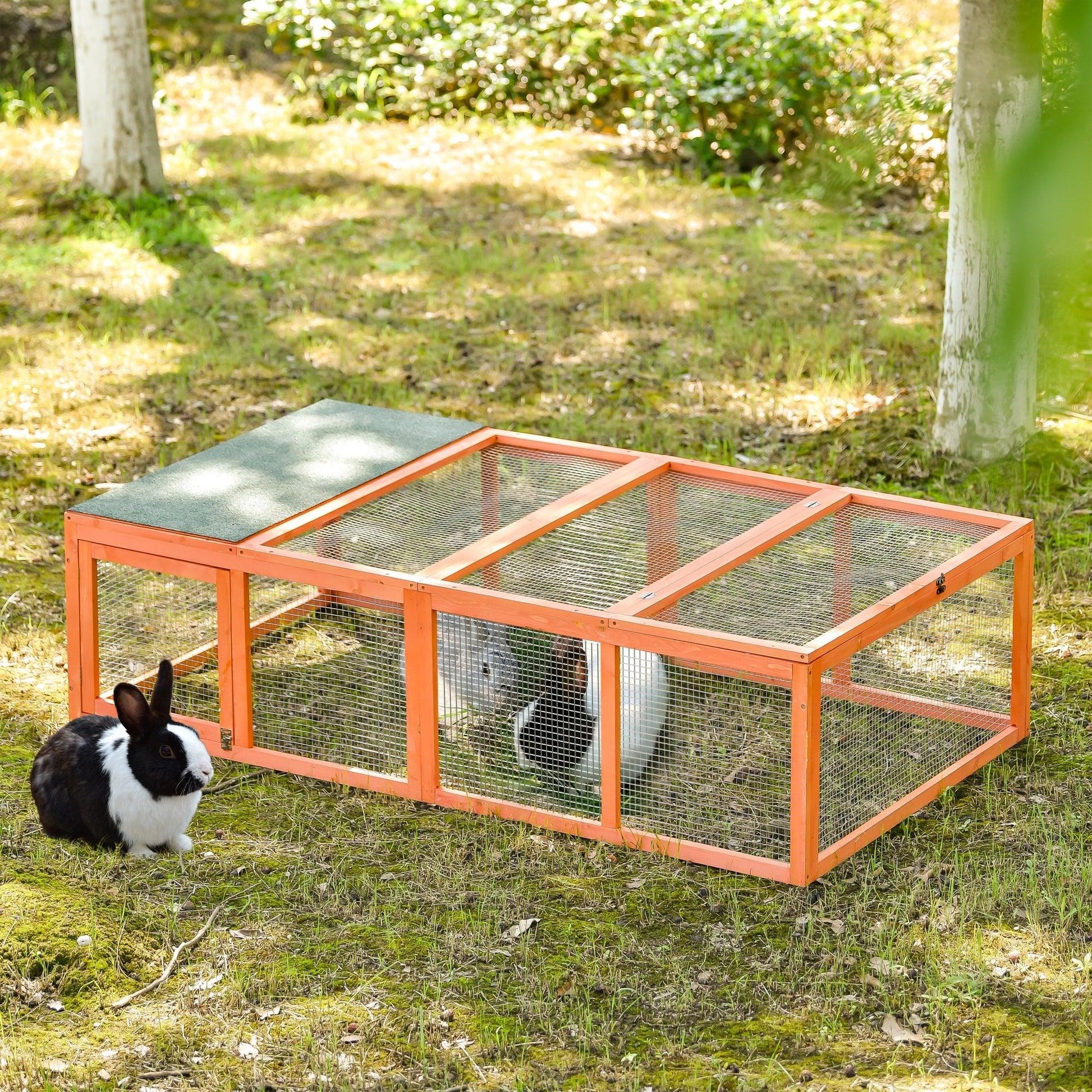 70 Outdoor Bunny Rabbit Hutch Tortoise House - Puritific