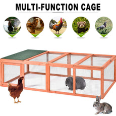 70 Outdoor Bunny Rabbit Hutch Tortoise House - Puritific