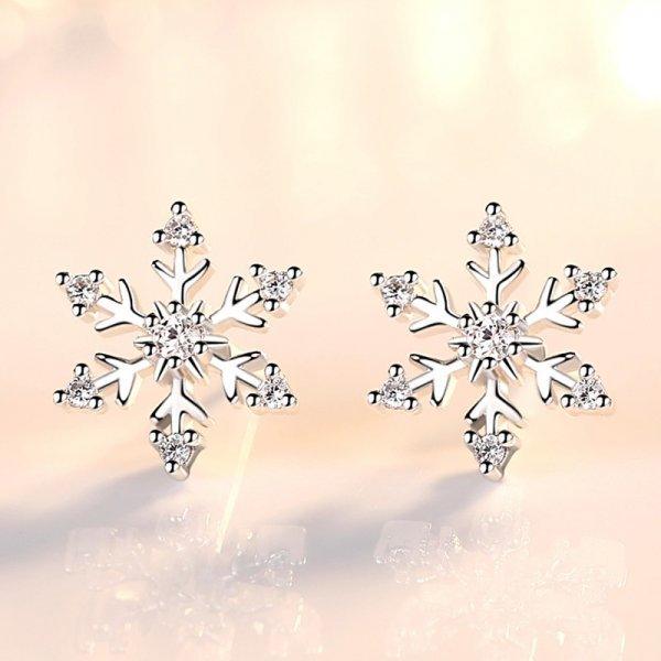 Christmas Snowflake Stud Earrings - Puritific