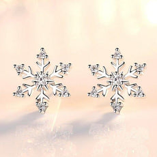 Christmas Snowflake Stud Earrings - Puritific