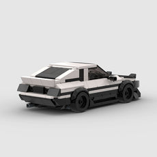 AE86 Black White Building Blocks Toy Car - Puritific