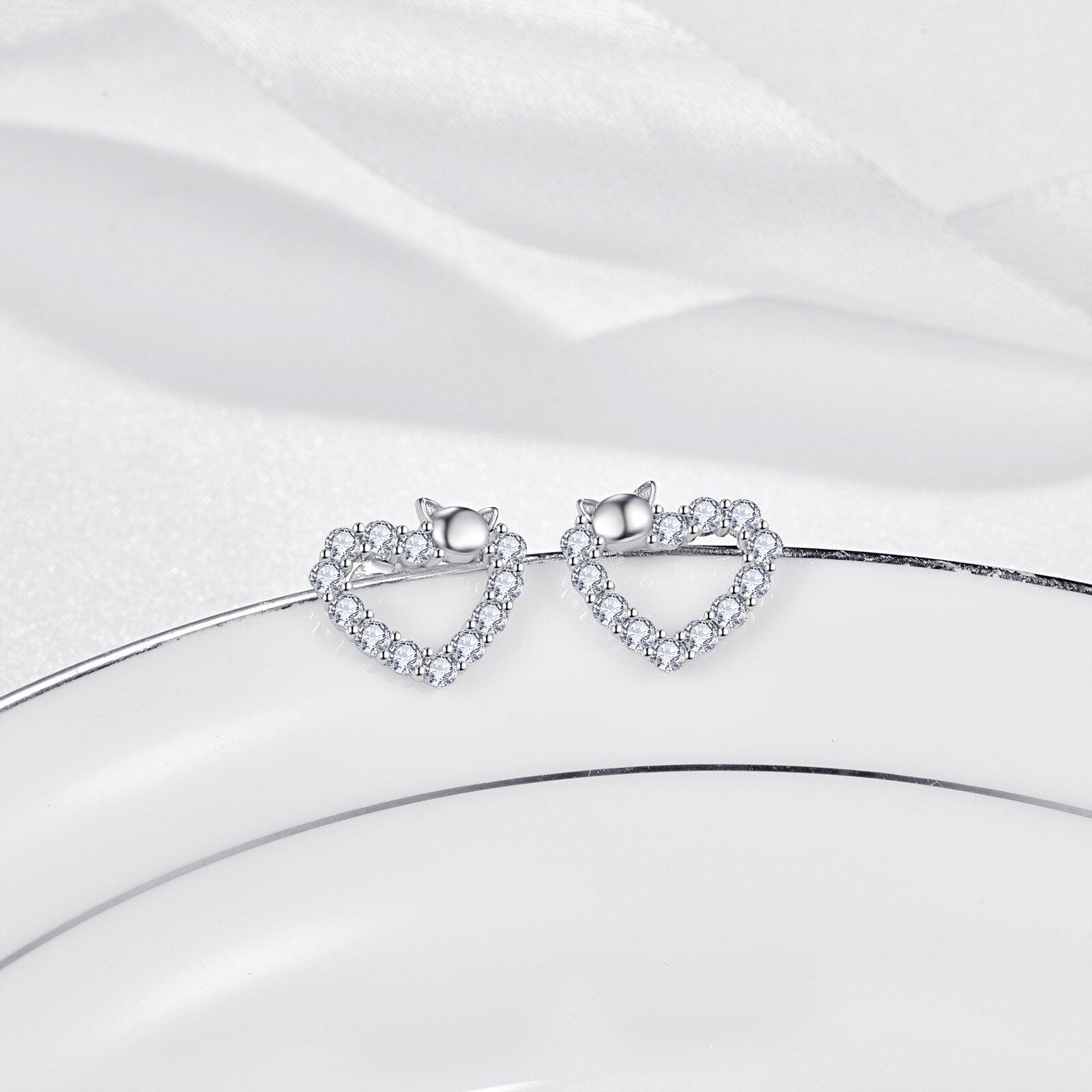 Heart Stud Earrings - Puritific