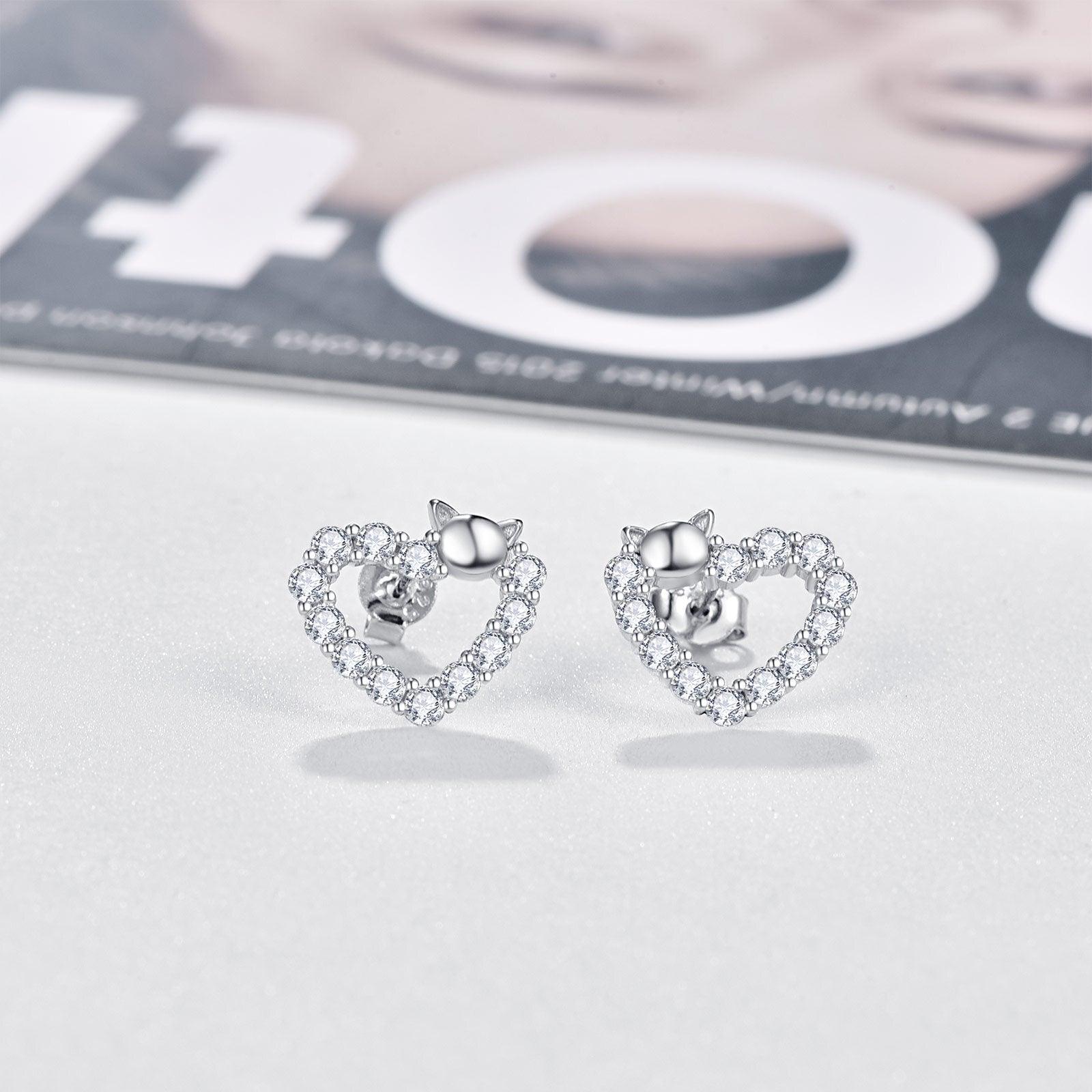 Heart Stud Earrings - Puritific