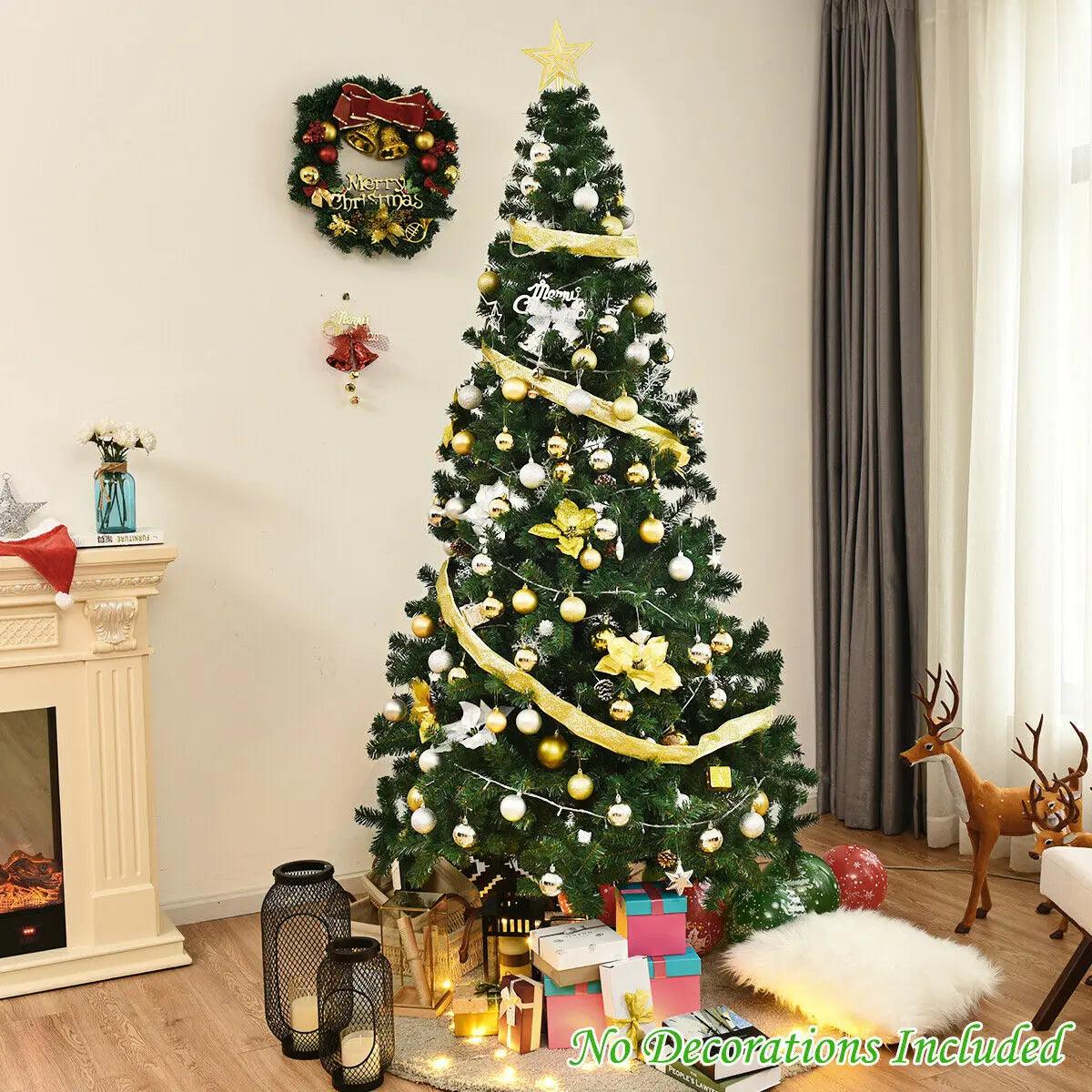 8Ft Artificial PVC Christmas Tree W/Stand - Puritific