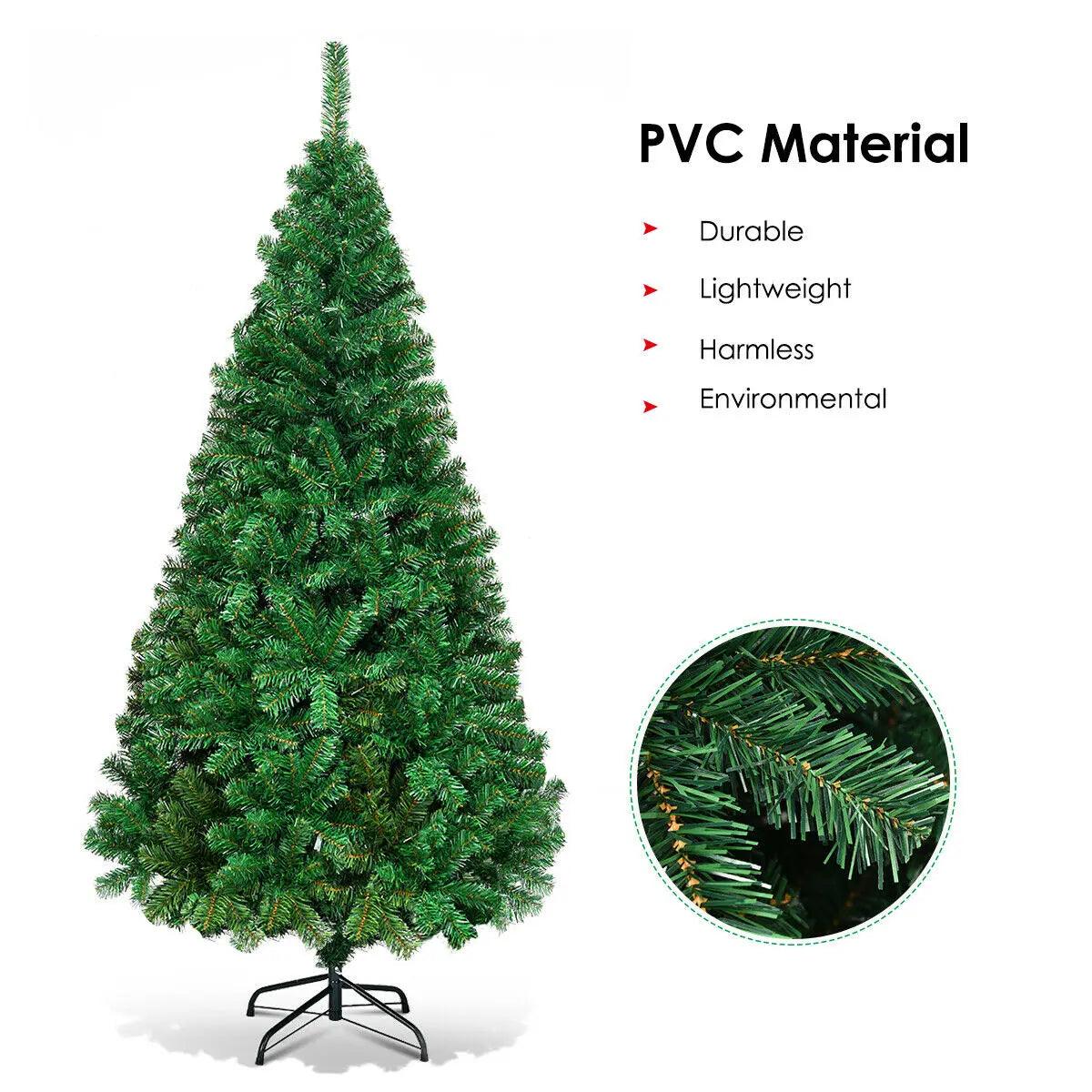 8Ft Artificial PVC Christmas Tree W/Stand - Puritific