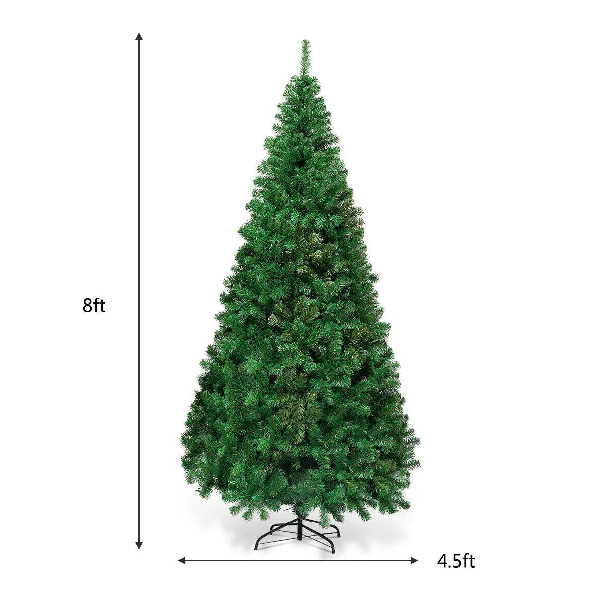 8Ft Artificial PVC Christmas Tree W/Stand - Puritific