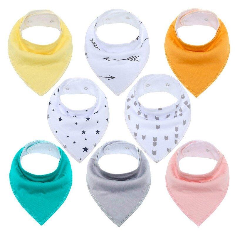 8Pcs/Lot Soft Baby Bandana Baby Bibs - Puritific