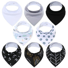 8Pcs/Lot Soft Baby Bandana Baby Bibs - Puritific