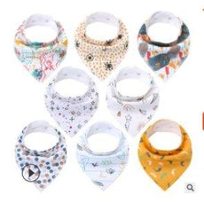 8Pcs/Lot Soft Baby Bandana Baby Bibs - Puritific