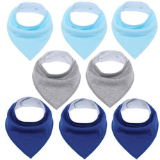 8Pcs/Lot Soft Baby Bandana Baby Bibs - Puritific