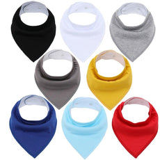 8Pcs/Lot Soft Baby Bandana Baby Bibs - Puritific